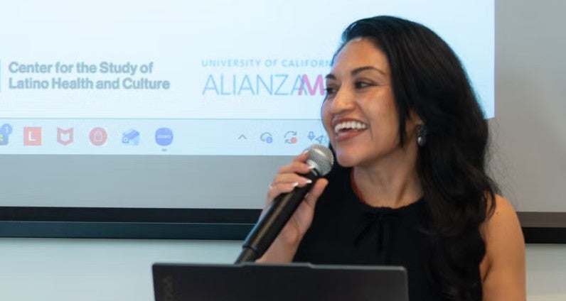 HSI Director Elizabeth Gonzalez speaks